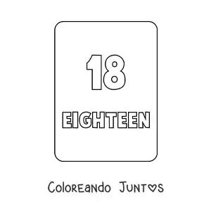 60 Dibujos de los Números en Inglés para Colorear ¡Gratis! | Coloreando Juntos