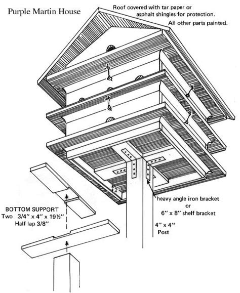 Purple martin house plans | Martin bird house, Bird house plans free, Bird house plans