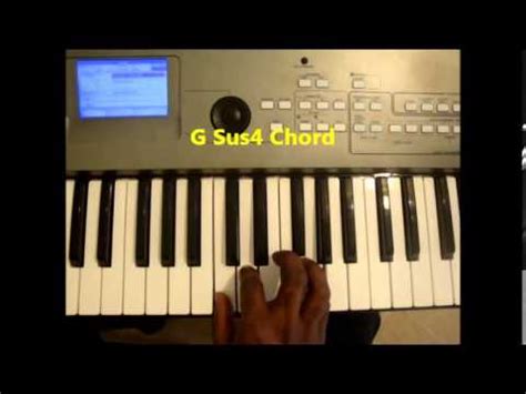 How To Play G Sus4 Chord On Piano and Keyboard - G sus - YouTube