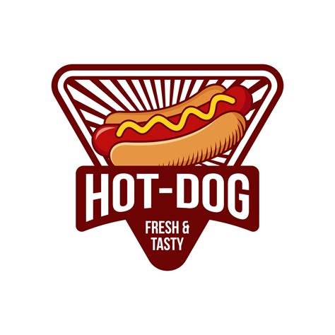 Hot Dog Logo Vector Illustration 7923302 Vector Art at Vecteezy