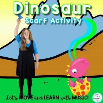 Dinosaur Scarf Activity, Brain Break, Movement Activity, Brain Break, Video