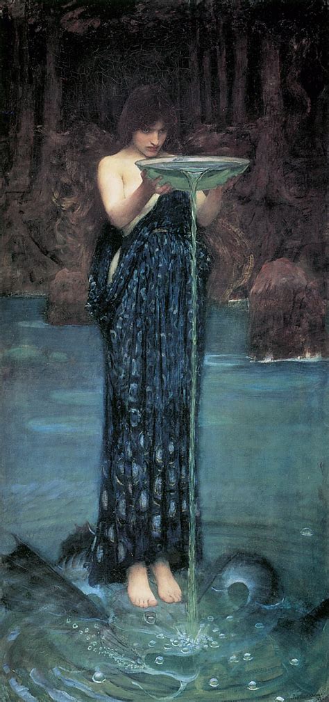 John William Waterhouse: Circe Invidiosa c. 1892 :: I'd love to see ...