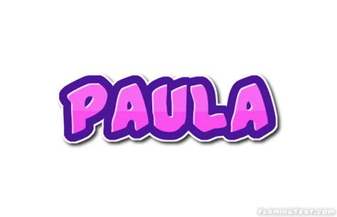 Paula Logo | Free Name Design Tool from Flaming Text