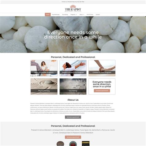 Therapist Website Template – Nexus Themes