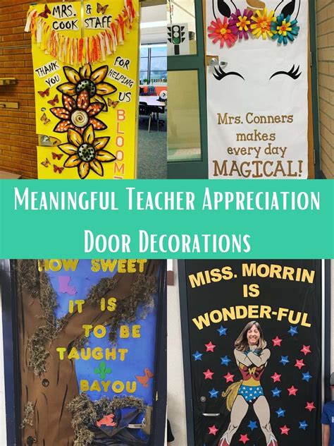 49 Meaningful Teacher Appreciation Door Decorations – Pink Pop Design