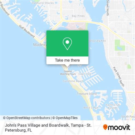 How to get to John's Pass Village and Boardwalk in Madeira Beach by bus?