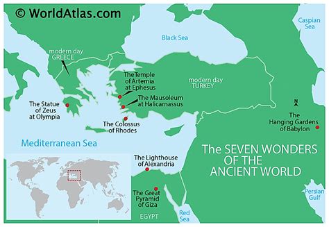 The Seven Wonders of the Ancient World - WorldAtlas
