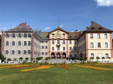 Mainau Palace, Castle Mainau or Schloss Mainau Flower Island Mainau on the Lake Constance or Die ...