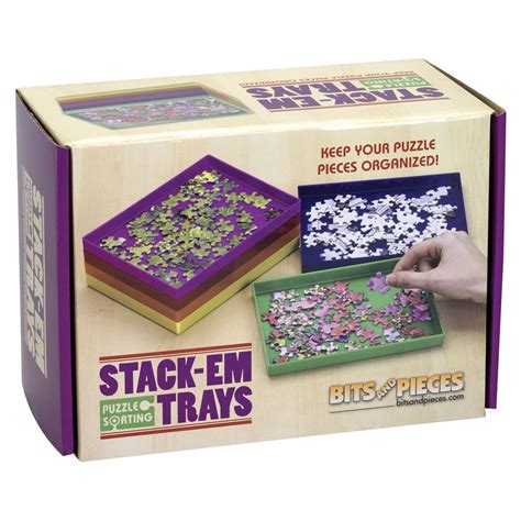 Stack-Em Puzzle Sorting Trays - Stacking Boxes for Jigsaws