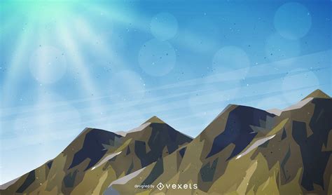 Mountain Landscape Illustration Vector Download