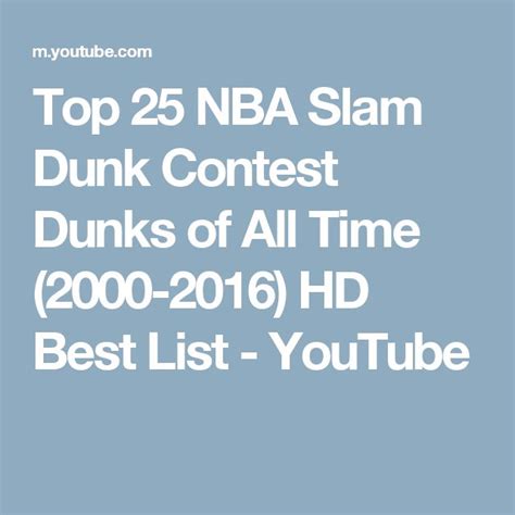 Top 25 NBA Slam Dunk Contest Dunks of All Time (2000-2016) HD Best List ...