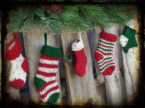 PDF Pattern Mini Stocking Ornaments Crochet Pattern - Etsy