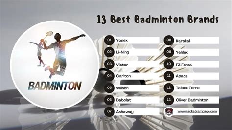 13 Best Badminton Brands: The Giants Of Badminton – Racket Rampage