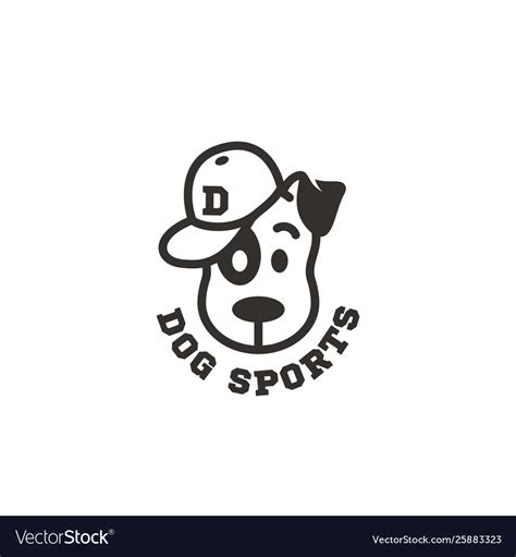 Dog sports logo Royalty Free Vector Image - VectorStock