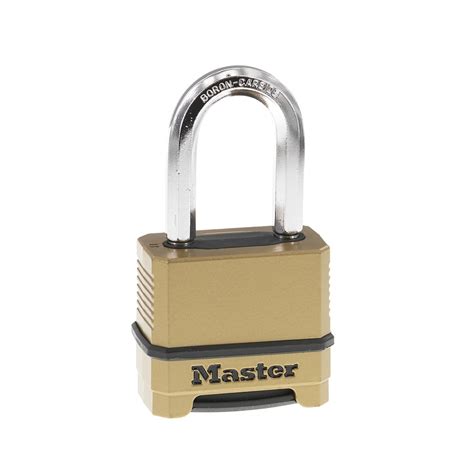 Shop Master Lock 2.273-in Brass Shackle Combination Padlock at Lowes.com