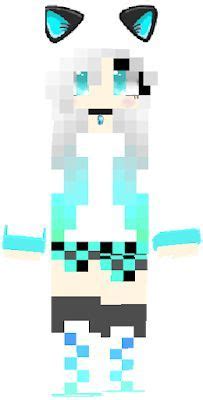 kawaii cat girl | Cat girl, Minecraft girl skins, Minecraft skins cute