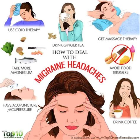 How to Deal with Migraine Headaches | Top 10 Home Remedies | Migraines remedies, Migraine ...