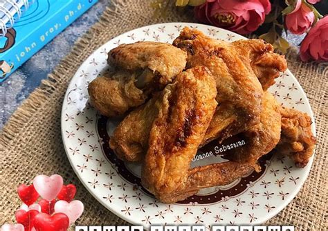 Resep Sayap Ayam Goreng Simple -Keto oleh Joanne Sebastian - Cookpad