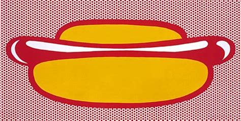 Hot dog, 1964 - Roy Lichtenstein - WikiArt.org