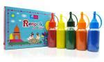 Buy Ascension 5 Rangoli Powder Colors Bottles 80gm Each Design Diwali Floor Rangoli Art Ceramic ...