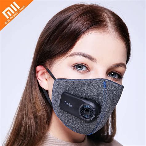 Xiaomi Purely Anti Pollution Air purification Mask PM2.5 filter Rechargeable Filter with Fan ...