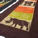 African Big Five Themed Zimbabwean Batik Table Throw. Office Wall Decor Art. Wall Art / Table ...