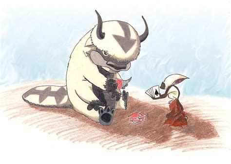 Appa and Momo by dawnmichellie on DeviantArt