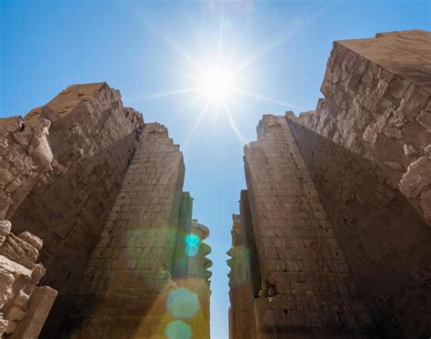 antique columns in a karnak temple in luxor 4373426 Stock Photo at Vecteezy