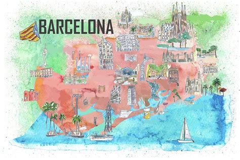 Barcelona Tourist Map Quiz - By mucciniale