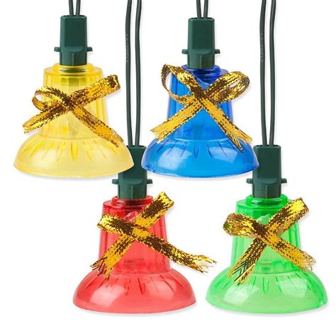 Holiday Essence Musical Christmas Bell Light Set, 30 Indoor Color Bell Lights, Plays 25 Merry ...
