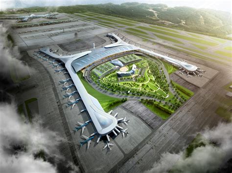 Incheon International Airport Infographic, Seoul, South Korea