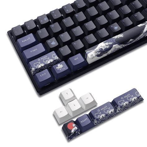 XVX 78 Key PBT Keycaps for Gaming Keyboard 60% , Dye-Sub Custom Keycaps Set, Cherry Profile ...