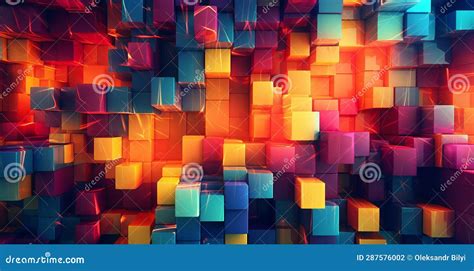 Wallpaper Desktop with Bright and Colorful Objects Stock Illustration - Illustration of design ...