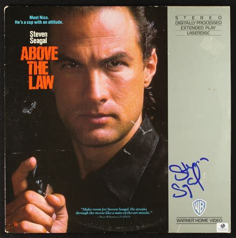 Steven Seagal Signed Record: "Above The Law" (GA COA)