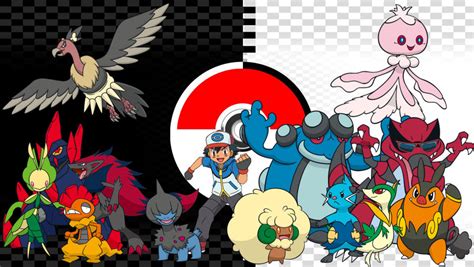 Ash Unova Team by Jay10-000 on DeviantArt