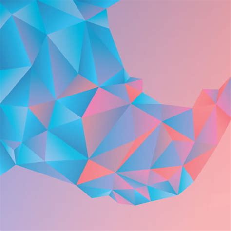 3D geometric shape art background vectors set eps | UIDownload