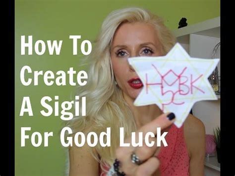 How to Create a Sigil for Good Luck - YouTube | Sigil, Luck, Good luck