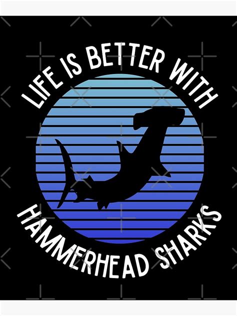 "Life With Hammerhead Shark Fins Doctumentry Hammerhead Shark Lover" Poster for Sale by ...