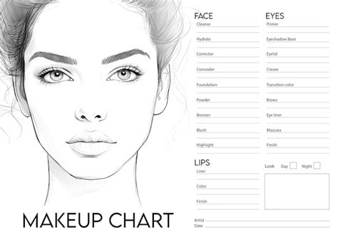 Free Printable Makeup Face Template - Infoupdate.org