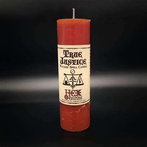 Hex Pillar Candle - True Justice - Hex: Old World Witchery