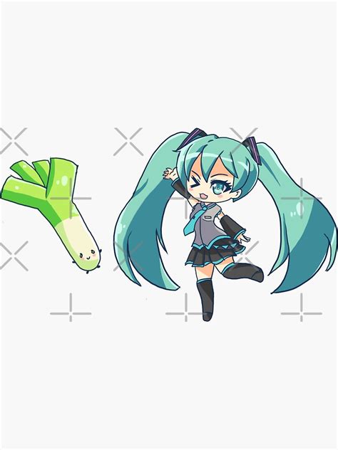 "Miku Leek" Sticker for Sale by AutumnLegend | Redbubble