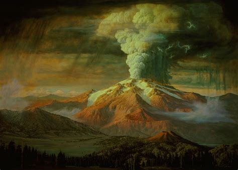 Mount Mazama eruption—artistic rendering painted by Paul Rockwood | U.S ...