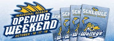 Ronn's Minor League Hockey Mania: Toledo Walleye 2009-2010 Inaugural ...