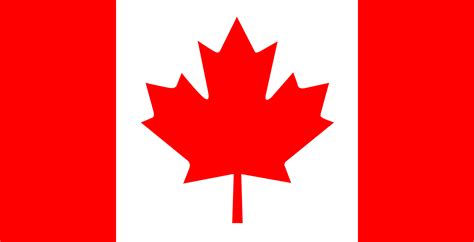 Coloriage drapeau du Canada à imprimer