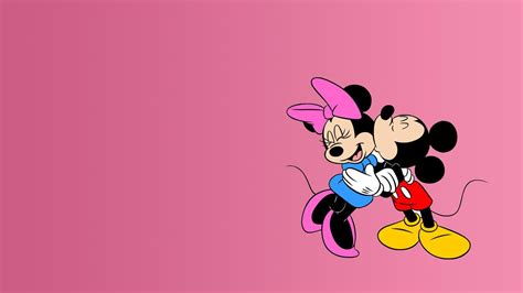 Minnie Mouse And Mickey Mouse With Pink Background HD Minnie Mouse ...