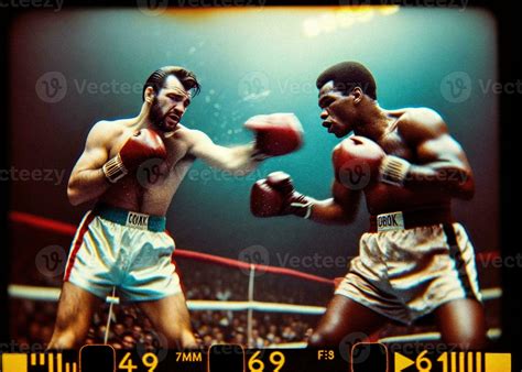 Vintage Boxing Match 60s and 70s Colors - AI Artwork 32433665 Stock Photo at Vecteezy