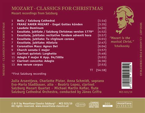 Mozart Classics for Christmas - Stille Nacht Shop - Silent Night Shop