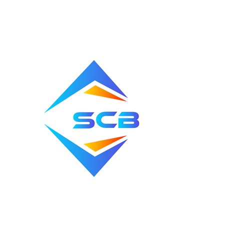 SCB abstract technology logo design on white background. SCB creative initials letter logo ...