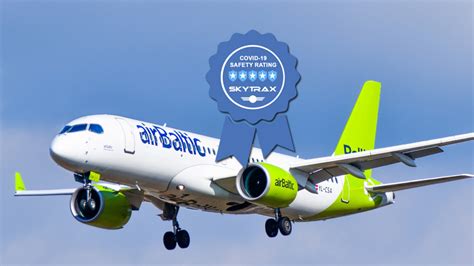 airBaltic is the first airline to receive the 5-Star COVID-19 Safety Rating