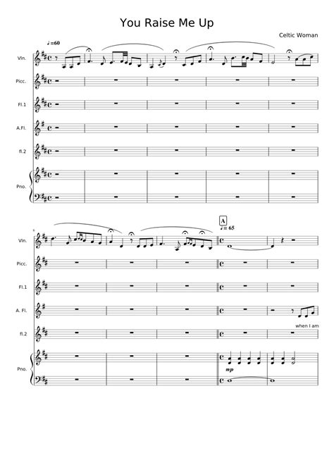 You raise me up celtic woman sheet music free - careersdax